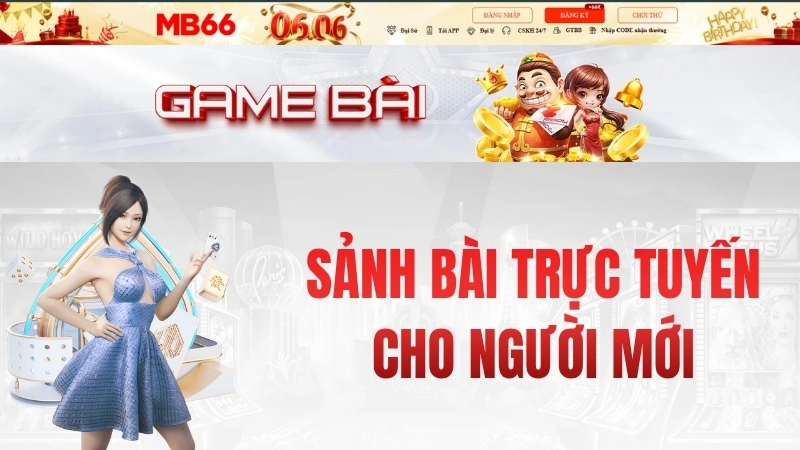 Game Bài MB66 – Sảnh Bài Trực Tuyến Cho Người Mới